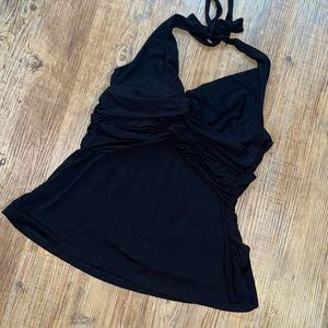 Bebe halter black top size L